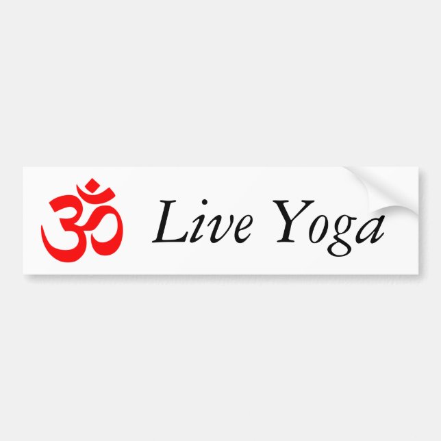 Autocollant De Voiture Yoga vivant (Devant)