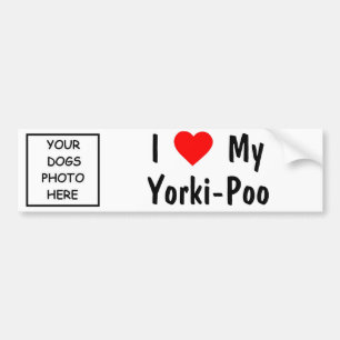 Autocollant De Voiture Yorki-Poo