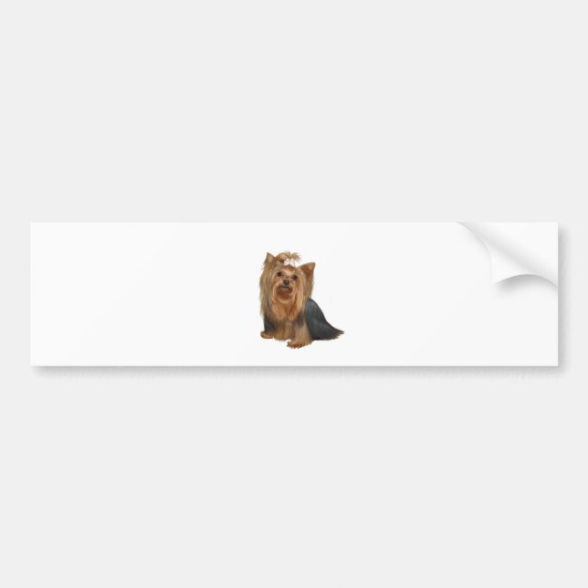 Autocollant De Voiture Yorkshire Terrier (7) (Devant)