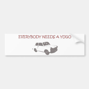AUTOCOLLANT DE VOITURE YUGO