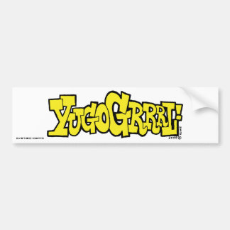 Autocollant De Voiture YUGOGRRRL ! adhésif pour pare-chocs