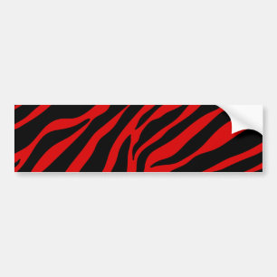 Autocollant De Voiture zèbre rouge