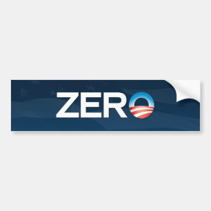 Autocollant De Voiture "Zéro" adhésif pour pare-chocs d'Obama