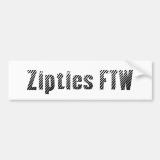 Autocollant De Voiture Zipties FTW [adhésif pour pare-chocs]