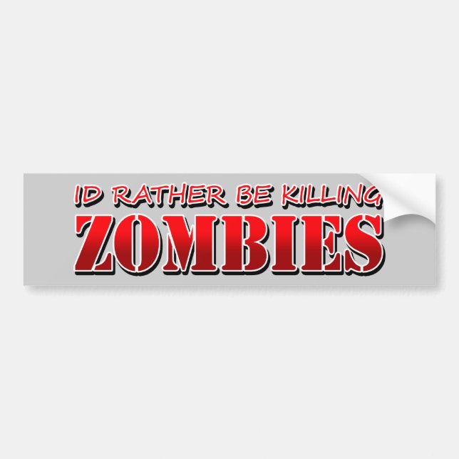 Autocollant De Voiture Zombi (Devant)