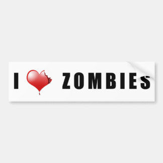 Autocollant De Voiture Zombi BumperSticker