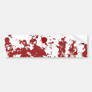 Autocollant De Voiture Zombis sanglants