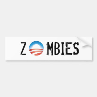 Autocollant De Voiture Zombis - zombis d'Obama