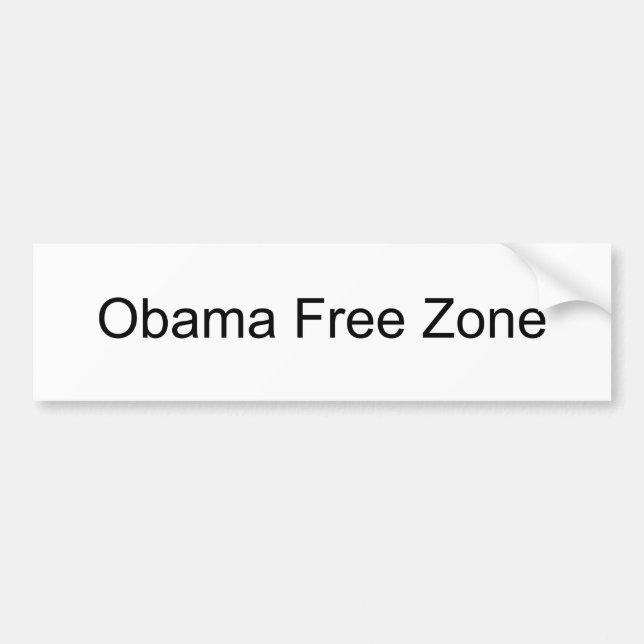 Autocollant De Voiture Zone franche d'Obama (Devant)