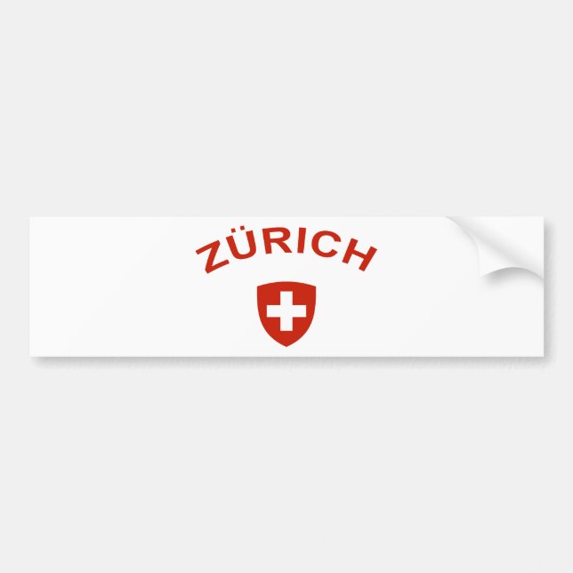 Autocollant De Voiture Zurich (Devant)