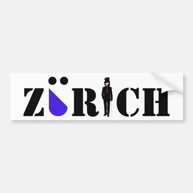 Autocollant De Voiture Zurich (Devant)