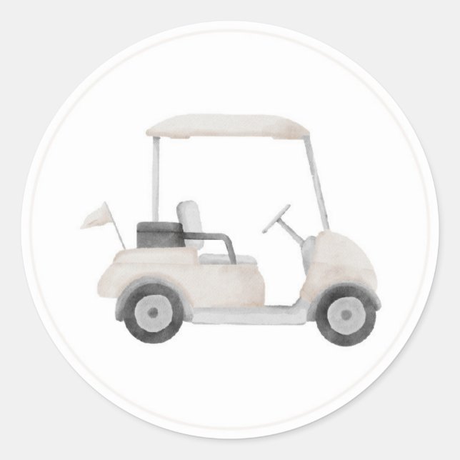 Autocollant de voiturette de golf neutre (Devant)