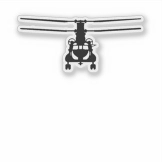 Autocollant de vue frontale CH-47 Chinook