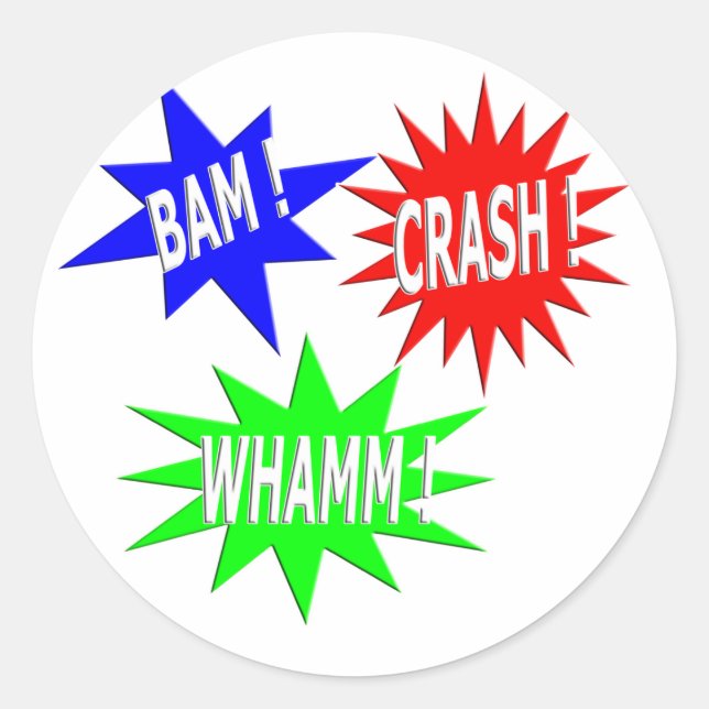 Autocollant de Whamm d'accident de bam (Devant)