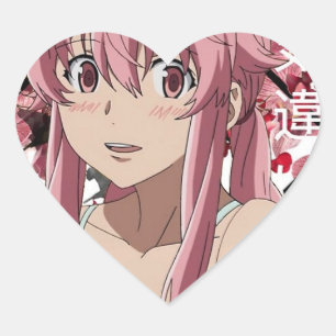 Autocollant de Yuno Gasai pour l'Anime