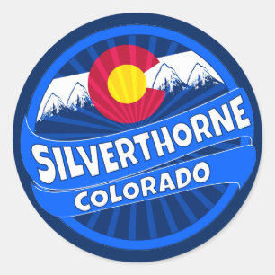 Autocollant d'éclat de montagne de Silverthorne l