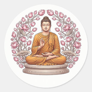 Autocollant décoratif d'art de l'âme de méditation