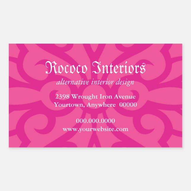 Autocollant décoratif en fer forgé (Devant)