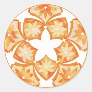 Autocollant décoratif en tuiles florales