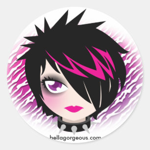 Autocollant d'Emo Cutie