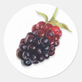 Autocollant d'étiquette de confiture de mûre à l'a