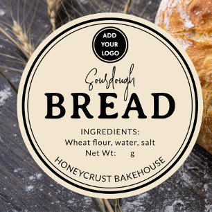 Autocollant d'étiquette de pain de boulangerie Bei