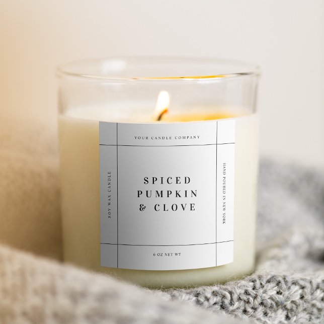 Autocollant d'étiquette de produit de bougie Étiqu (Créateur téléchargé)