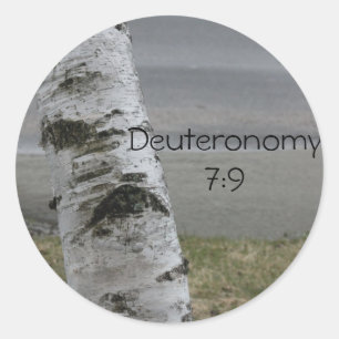 Autocollant Deuteronome 7:9