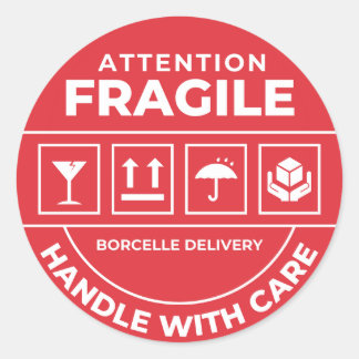Autocollant d'expédition fragile - Manipuler avec 