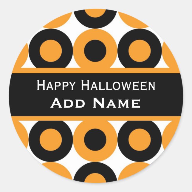 Autocollant d'Halloween rétro (Devant)