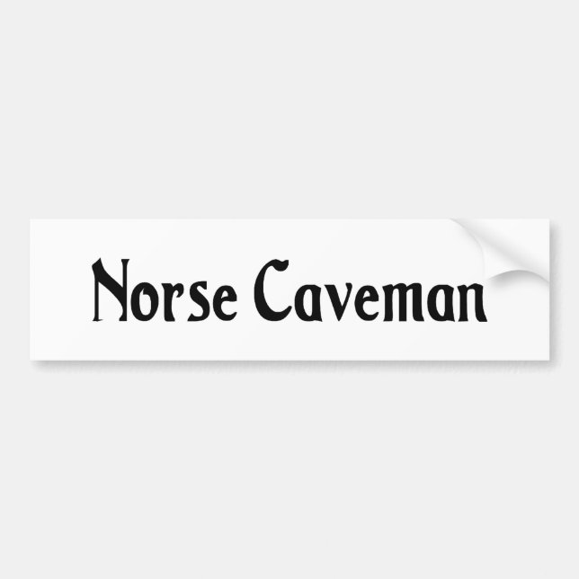 Autocollant d'homme des cavernes des norses (Devant)