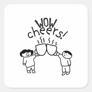 Autocollant d'humour de bureau élégant Cadeau po