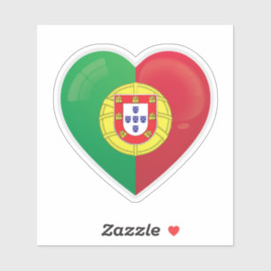 Autocollant d'icône d'amour du Portugal