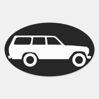 Autocollant d'icône Oval Toyota Land Cruiser série