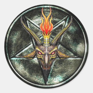 Autocollant d'idole de Baphomet