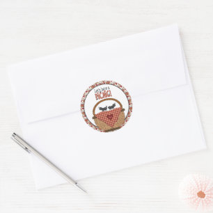 Autocollant d'invitation de fourmi de pique-nique