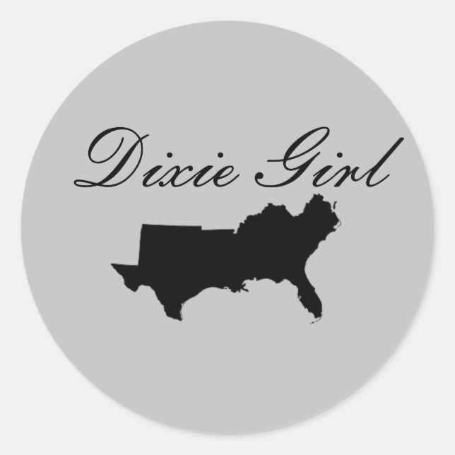 Autocollant Dixie Girl (Devant)