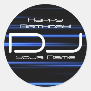 Autocollant DJ Birthday