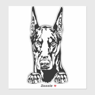 Autocollant Doberman Vinyl Car
