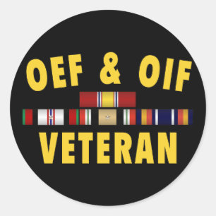 Autocollant d'OEF et d'OIF