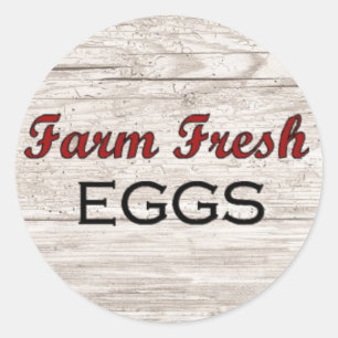 Autocollant d'oeufs frais de ferme