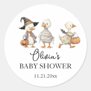 Autocollant d'oie pour Baby Shower Halloween
