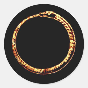 Autocollant d'ouroborus de millénaire