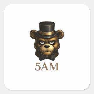 Autocollant d'ours animatronique de nuit effrayant