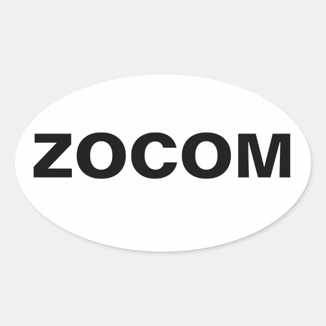 Autocollant d'ovale de commande de combat de zombi (Devant)