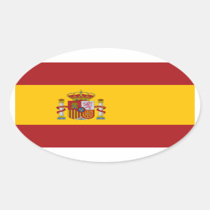 Autocollant d'ovale de drapeau national de