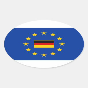 Autocollant d'ovale de l'Allemagne d'Union