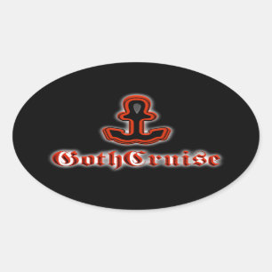 Autocollant d'ovale de logo de GothCruise