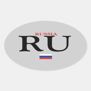 Autocollant d'ovale de Russia*