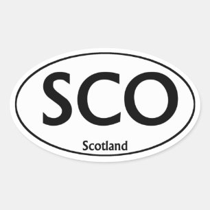 Autocollant d'ovale de SCO Ecosse